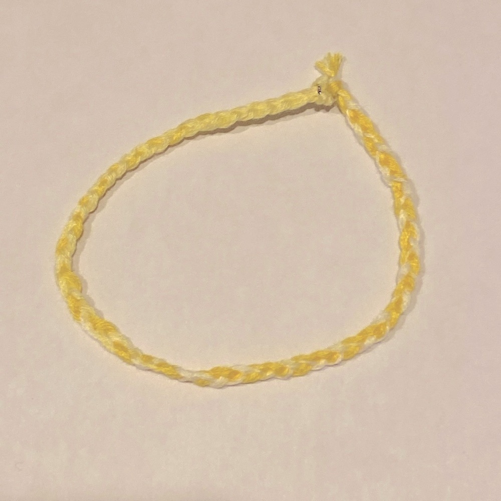 Hand Crafted Yellow Bracelet